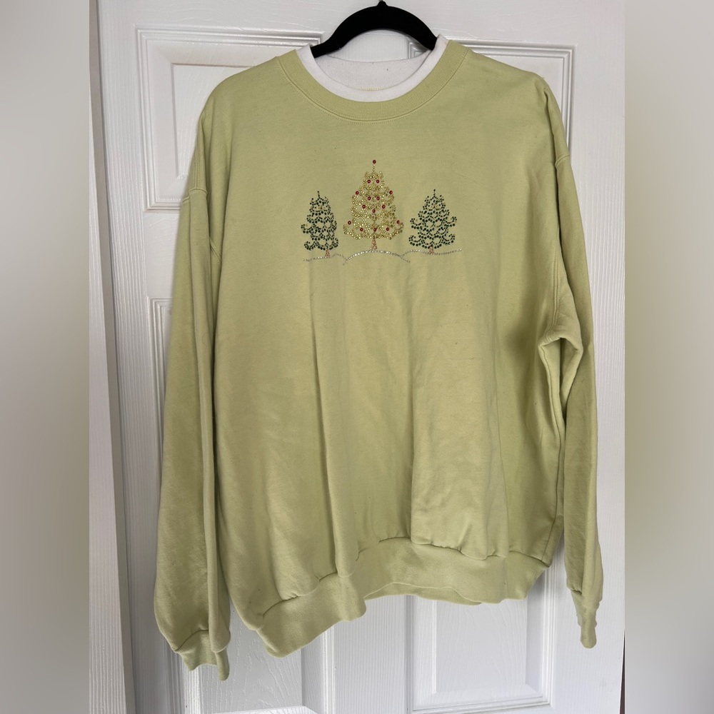 Green Christmas tree Holiday Sweater 2xl